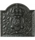 Plaque de cheminée décorée - Armes de France 1690