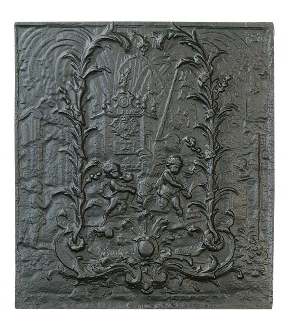 Plaque de cheminée décorée - Louis XV Espoir