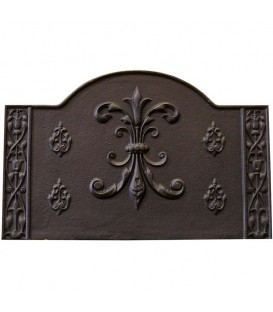 Plaque de cheminée décorée - Fleuron Renaissance