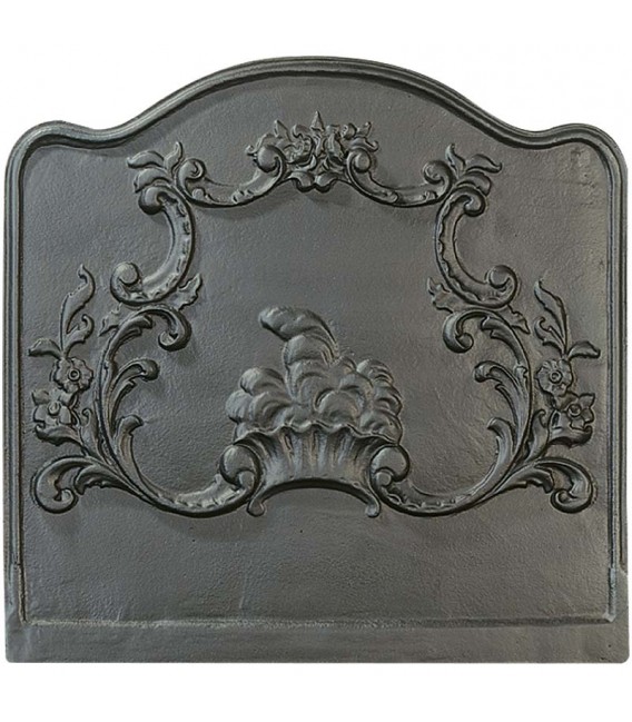 Plaque de cheminée décorée - Louis XV