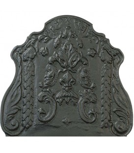 Plaque de cheminée décorée - Feuilles d'Acanthe