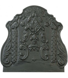 Plaque de cheminée décorée - Feuilles d'Acanthe