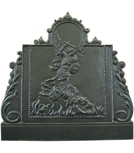 Plaque de cheminée décorée - St Michel Terrassant Le Dragon