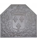 Plaque de cheminée décorée - Louis XIV 1662 / 9