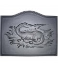 Plaque de cheminée décorée - Dragon / 36