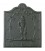 Plaque de cheminée décorée - Zouave