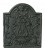 Plaque de cheminée décorée - Lyre