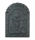 Plaque de cheminée décorée - Josué et Caleb