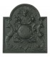 Plaque de cheminée décorée - Chimères et Soleil