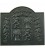 Plaque de cheminée décorée - Armes de Gascogne