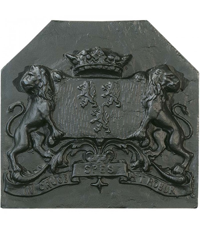 Plaque de cheminée aux armes de Claude de Châtillon - XVIe S