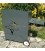 Support gris sur roulettes pour plancha mixte en fonte