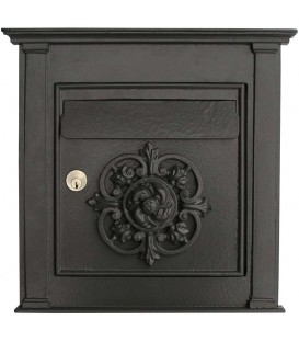 FACADE de boîte aux lettres avec rosace en fonte